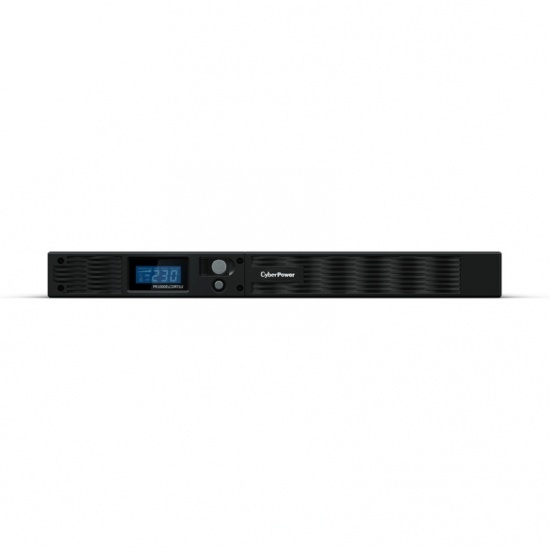 CyberPower PR1000ELCDRT1U, Rackmount, Rackmount, Line-Interactive, 1000VA/670W, 6 IEC-320 С13 розеток, USB&Serial, SNMPslot, LCD дисплей, Black, 0.6х0.55х0.15м., 24.4кг.