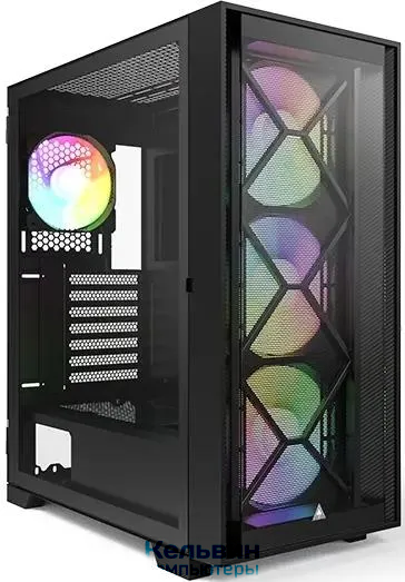 Montech Air 1000 Premium черный без БП ATX 1x120mm 3x140mm 2xUSB3.0 audio bott PSU