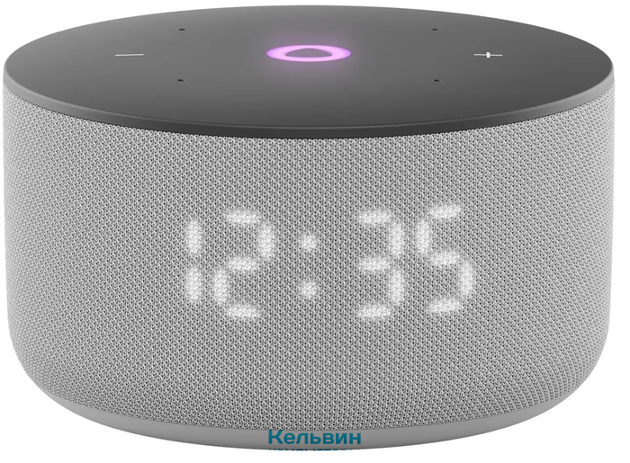 Умная колонка Yandex Станция Мини 3 Алиса серый 12W 1.0 BT/Wi-Fi (YNDX-00027GRY)