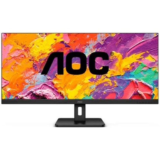AOC 34" U34E2M Black, 21:9, VA, 3440x1440, 4ms, 300cd, 100Hz, 2xHDMI, 1xDP