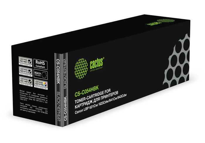 CACTUS CS-C054HBK черный (3100стр.) для Canon LBP 621Cw/ 623Cdw/641Cw/643Cdw