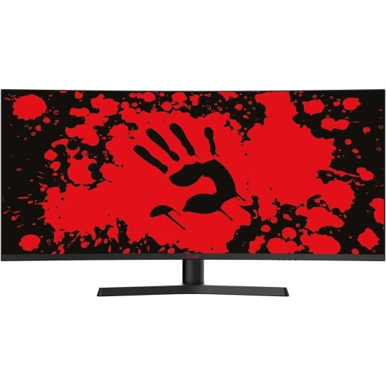 Bloody 34" MN340W черный VA LED 1ms 21:9 HDMI M/M матовая HAS Piv 300cd 178гр/178гр 3440x1440 180Hz FreeSync DP UW USB 5.7кг