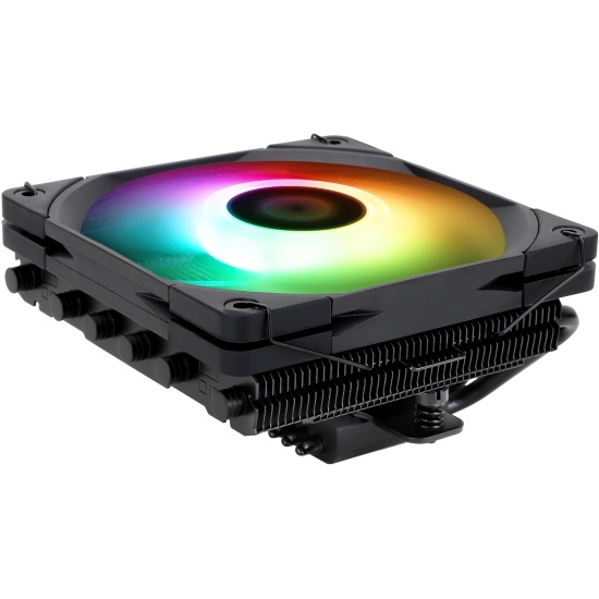 Thermalright AXP120-X67 Black ARGB Soc-AM5/AM4/1151/1200/2066/2011/1700 4-pin 26.1dB Al+Cu 490gr Ret (AXP120-X67-BL-ARGB) (AXP-120-X67-BL-ARGB)