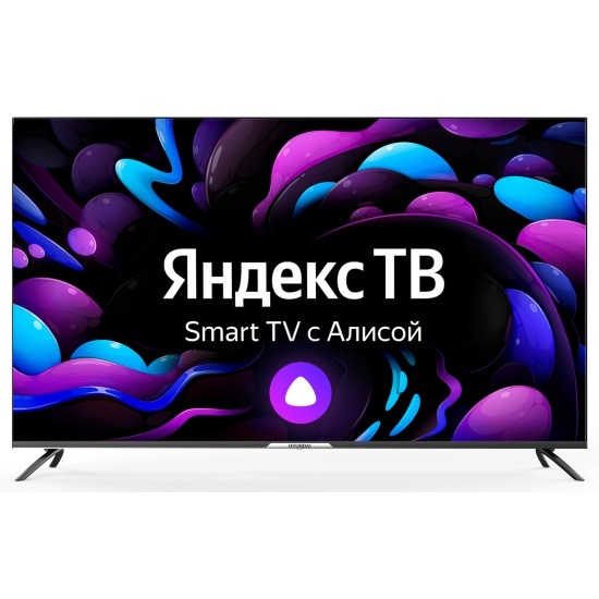 Hyundai 65" H-LED65BU7003 Яндекс.ТВ Frameless черный 4K Ultra HD 60Hz DVB-T DVB-T2 DVB-C DVB-S DVB-S2 USB WiFi Smart TV