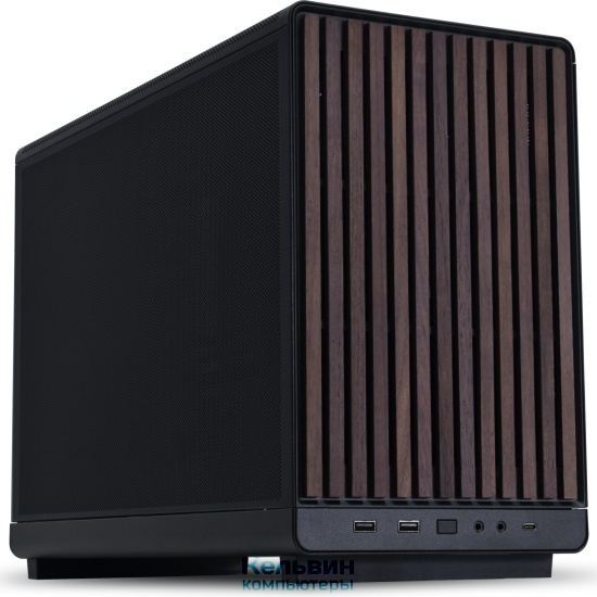 Lian-Li A3 Wood черный без БП mATX 10x120mm 2x140mm 2xUSB3.0 1xUSB3.1 audio bott PSU (G99.A3X-WD.R0)