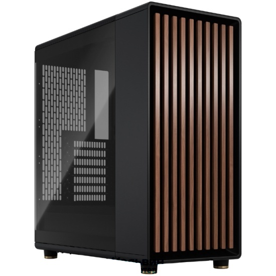 Fractal Design North Charcoal Black TG Dark FD-C-NOR1C-02, Mid Tower , , 2x140mm, ATX, mATX, mITX, 1x USB 3.2 Gen 2x2 Type-C (20 Gbps), 2xUSB 3.0, Audio & Mic, Wood panel