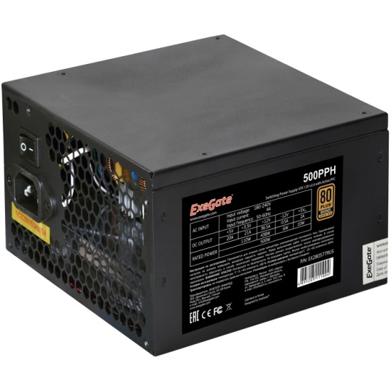 ExeGate 500PPH 500W 80 PLUS Bronze (EX280577RUS)