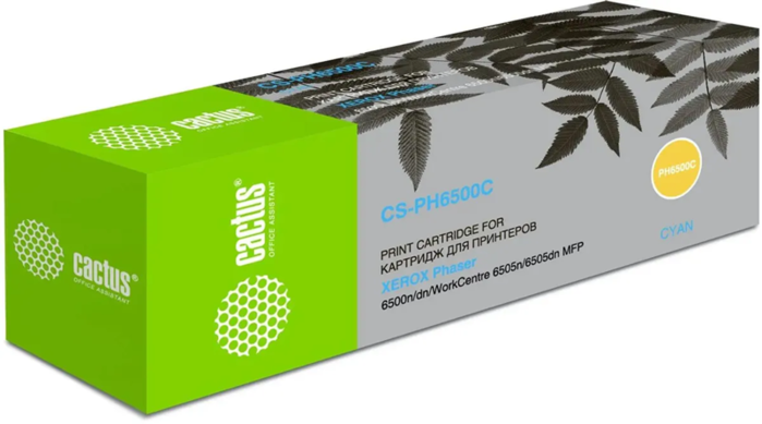 Cactus CS-PH6500C 106R01601 голубой (2500стр.) для Xerox Phaser 6500/WorkCentre 6505