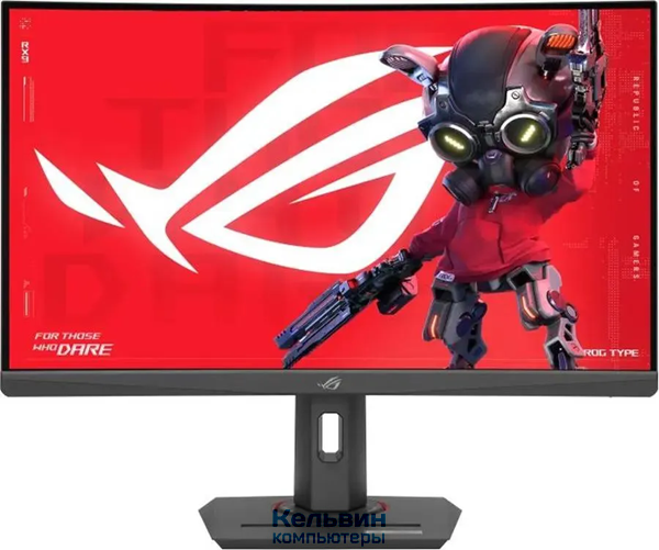 Asus 27" ROG Strix XG27WCMS черный VA LED 16:9 HDMI матовая HAS Piv 400cd 178гр/178гр 2560x1440 280Hz FreeSync Premium DP 2K USB 7.2кг (90LM09Y1-B01370)