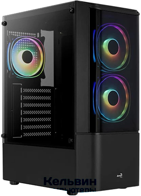 Aerocool Quantum G-BK-v2 черный без БП ATX 3x120mm 2x140mm 1xUSB2.0 2xUSB3.0 audio bott PSU (4710562758511)