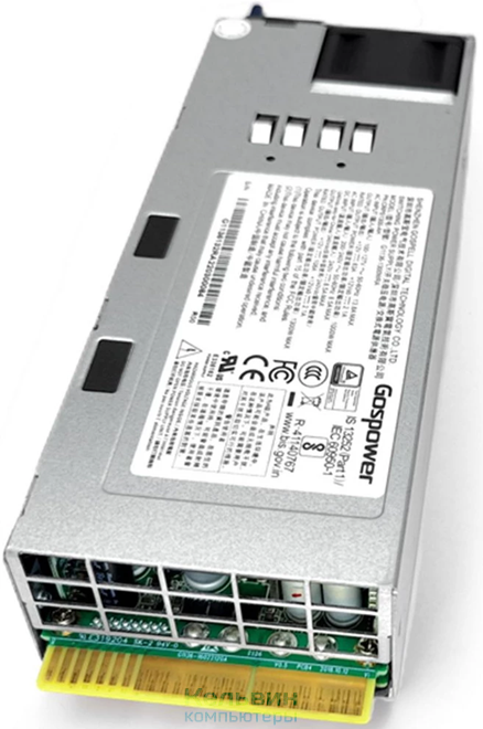 Gospower G1136-1600WNA CRPS 1600W Redundant module (ШВГ= 73.5*39*185мм), 80+ Platinum, Input 90-264Vac or HVDC (180-300V), OEM