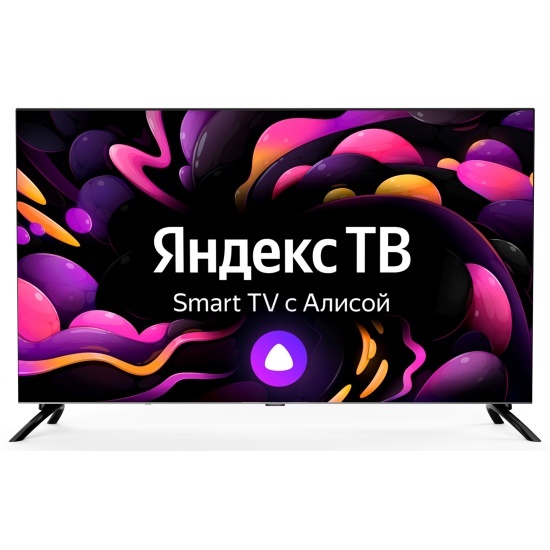 Hyundai 40" H-LED40BS5003 Яндекс.ТВ Frameless черный FULL HD 60Hz DVB-T DVB-T2 DVB-C DVB-S DVB-S2 USB WiFi Smart TV