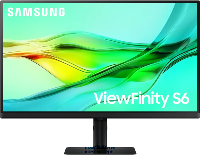 Samsung S24A604UAU 24" LCD IPS monitor, 2560x1440, 5(GtG)ms, 350 cd/m2, 100Hz, MEGA DCR (static 1000:1), 178°(V)/178°(H), DP (IN), DP (OUT), HDMI, USB-C (90 Вт), USB 3.0x3Hub, HAS, VESA 100x100 mm, внутренний БП, black (LS24D604UAUXCI)