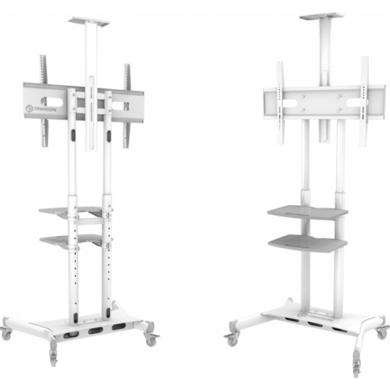 ONKRON TS1881-W мобильная стойка для ТВ 50"-86", макс 105.9кг, белая TS1881 (TS1881-W)