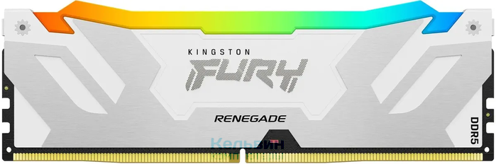 DIMM DDR5 16Gb Kingston 16GB 7600Mhz CL38 FURY Renegade RGB White XMP (KF576C38RWA-16)