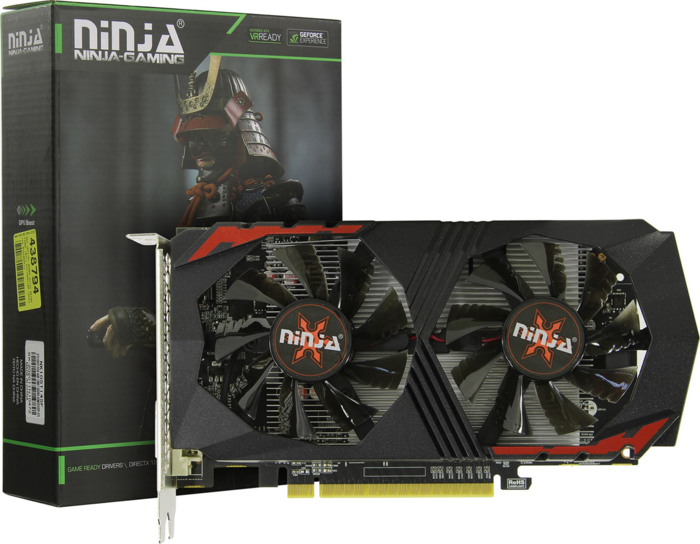 Sinotex GeFoirce GTX 1050 Ti Ninja 4GB 128BIT GDDR5 (NK105TI45F)