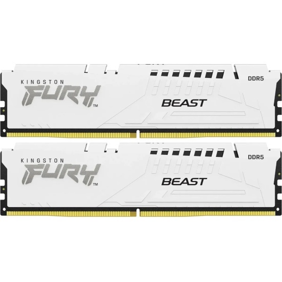 DIMM DDR5 2x16Gb Kingston 6000Mhz CL30 FURY Beast White EXPO (KF560C30BWEK2-32)