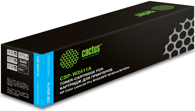 Cactus CSP-W2411A 216A голубой (850стр.) для HP Color LaserJet Pro M155,MFP M182nw/M183fw