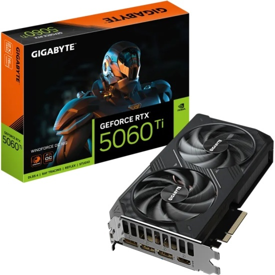Gigabyte GeForce RTX 5060 Ti WINDFORCE OC 16GB (GV-N506TWF2OC-16GD)