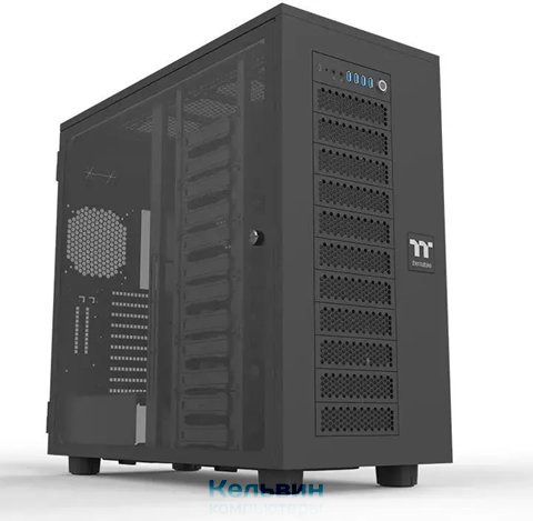 Thermaltake AX700 Glass черный без БП XL-ATX 18x120mm 18x140mm 2x200mm 4xUSB3.0 audio bott PSU (CA-11B-00F1WN-00)