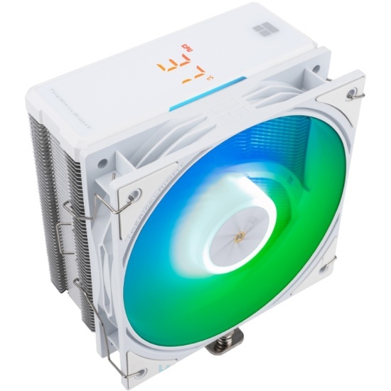 Thermalright Assassin X 120 R Digital ARGB White Soc-AM5/AM4/1200/1700/1851 белый 4-pin 29.8dB Al+Cu LCD Ret (AX120-R-DIGITAL-WH-ARGB)