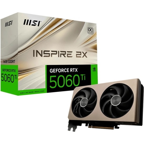 MSI GeForce RTX 5060 Ti 16G INSPIRE 2X OC