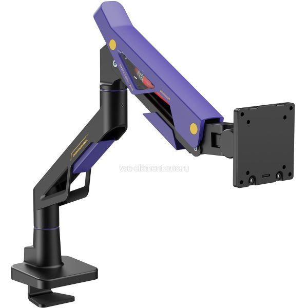 Ultramounts UM741BP черный/фиолетовый 24"-57" макс.30кг крепление к столешнице поворот и наклон