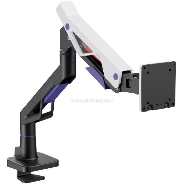 Ultramounts UM741BW черный/белый 24"-57" макс.30кг крепление к столешнице поворот и наклон