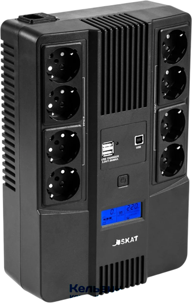 Бастион SKAT-UPS 800-AID-IN-1x9-8 480Вт 800ВА черный