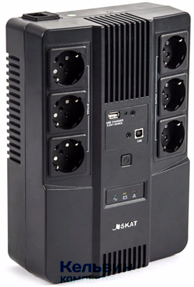 Бастион SKAT-UPS 600 AI 360Вт 600ВА черный