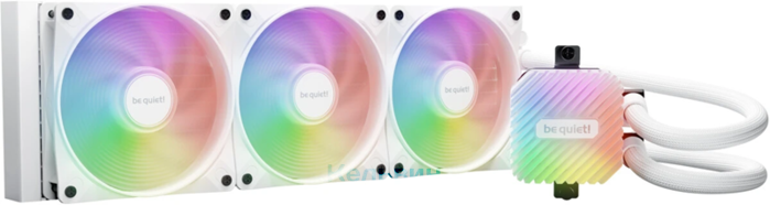 be quiet! LIGHT LOOP 360mm white (250W, 360mm, White, ARGB/ Fans: 3x120mm, 61.8CFM, 36.8dBA, 2100RPM/ Pump 2900RPM, Rad thickness 27mm/ S: 1851, 1700, 1200, 115X, AM5, AM4) (BW023)