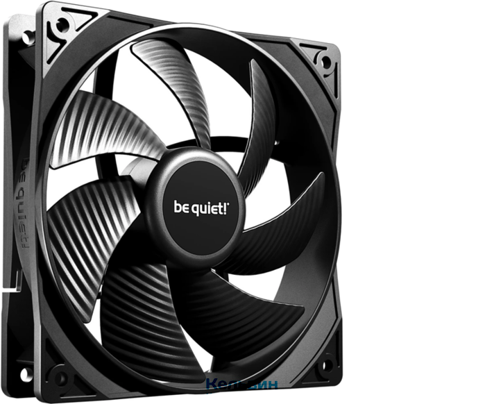be quiet! PURE WINGS 3 120mm PWM (120x120x25mm, 4-pin PWM, 49.9CFM, 25.5dBA, 1600RPM, Black) (BL105)