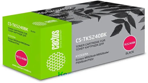 Cactus CS-TK5240BK черный (4000стр.) для Kyocera Ecosys M5526cdn/M5526cdw/P5026cdn/P5026cdw
