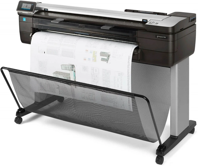 HP DesignJetT830 MFP (p/s/c, 36",4color,2400x1200dpi,1Gb,25sppA1,USB for Flash/GigEth/Wi-Fi,stand,media bin,rollfeed,sheetfeed,tray50 (A3/A4),autocutter,Scanner:600dpi,36x109",repl. F9A30A) (F9A30D#B19)