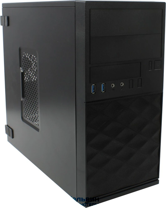 InWin EFS052 Black U3*2+A(HD) + front fan holder + Screwless mATX (Без БП) (6184502)