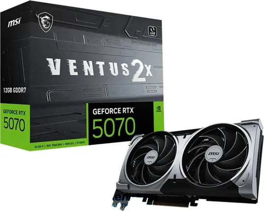 MSI GeForce RTX 5070 12G VENTUS 2X