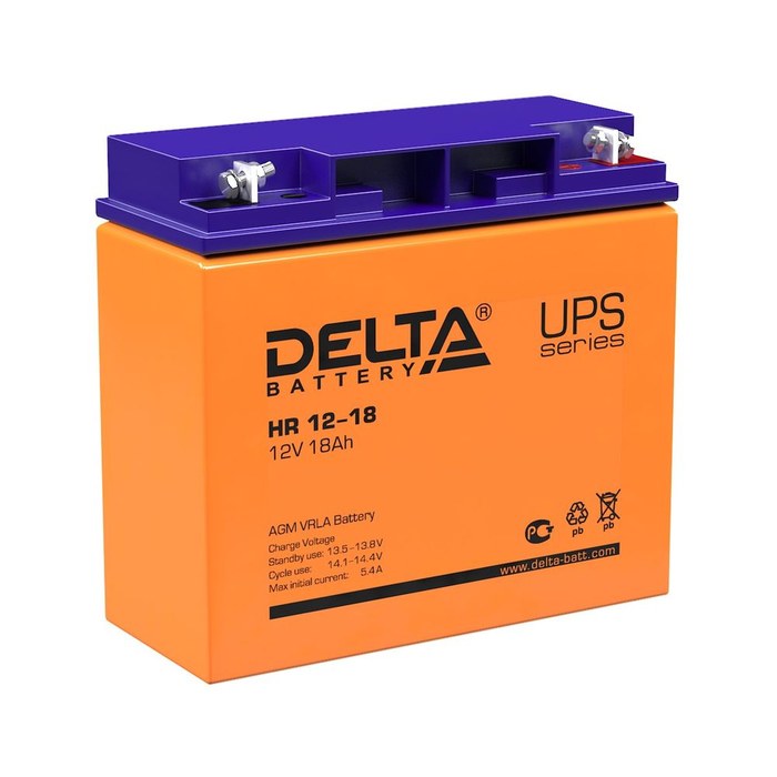 Delta UPS HR 12-18 (12V / 18Ah) Батарея для UPS