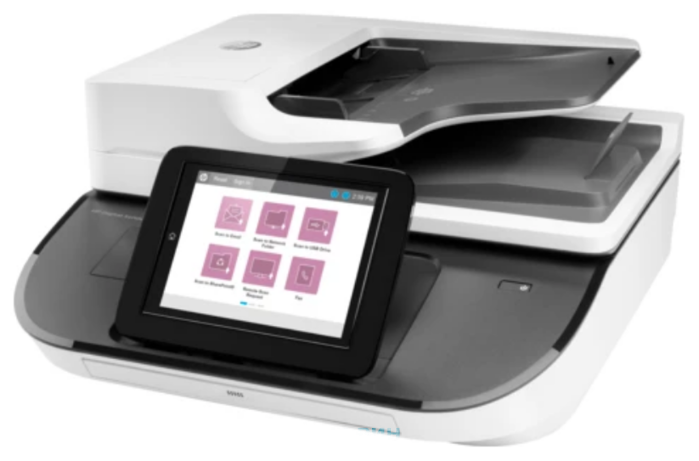 HP Digital Sender Flow 8500 fn2 Document Capture Workstation (A4,100ppm,600x600 dpi,24 bit, USB, LAN, ADF 150 sheets, Duplex, repl.L2719A) (L2762A#B19)