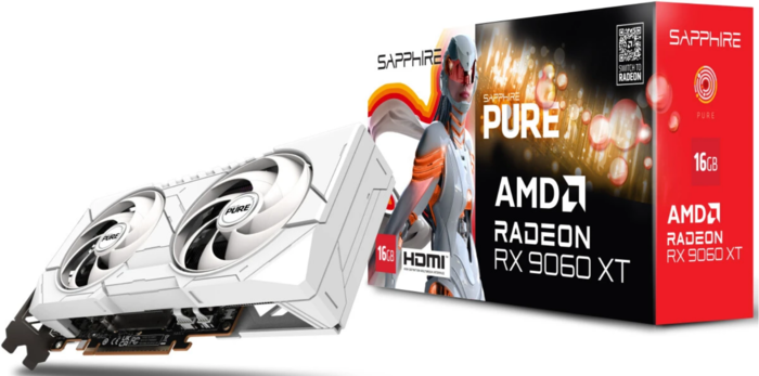 SAPPHIRE Radeon RX 9060 XT PURE GAMING OC 16GB (11350-02-20G)