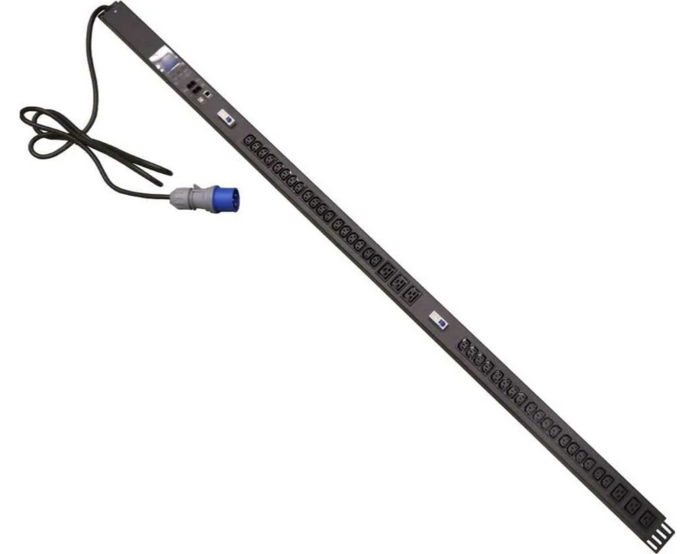 Lanmaster TWT-PDVMT1-6X36-32A верт.размещ. 6xC19 36xC13 с мониторингом 32A IEC 309 3м