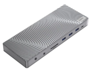 Док-станция NRP007T 14 in 1 docking station (1xDC 12V 3A, 1xUSB-C 100W PD, 2xHDMI 4K@60Hz, 2xDP 4K@60Hz, 3xUSB-A 3.2 (10Gbps data), 1xTF/microSD, 1xSD/MMC, 1x3.5mm audio, 1xRJ45 Gb), USB-C power adapter 100W, power 100W USB-C cable 150cm, PD w