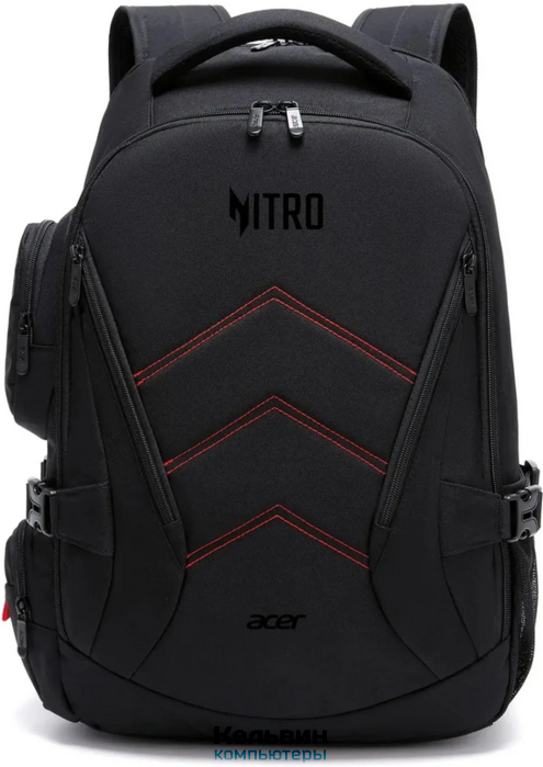 Рюкзак Acer Nitro OBG313 черный/красный полиэстер (ZL.BAGEE.00G)
