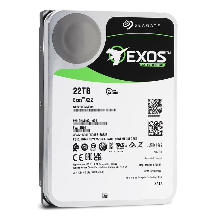 Seagate SATA3 22Tb Exos X22 7200 (ST22000NM001E)