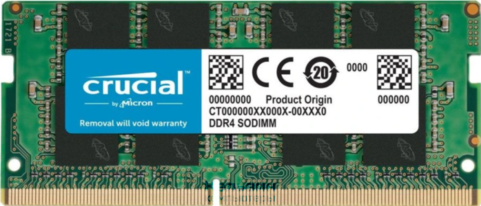 SO-DIMM DDR4 16Gb Crucial 3200MHz CL22 SRx8 1.2V (ail) (CT16G4SFS832A)