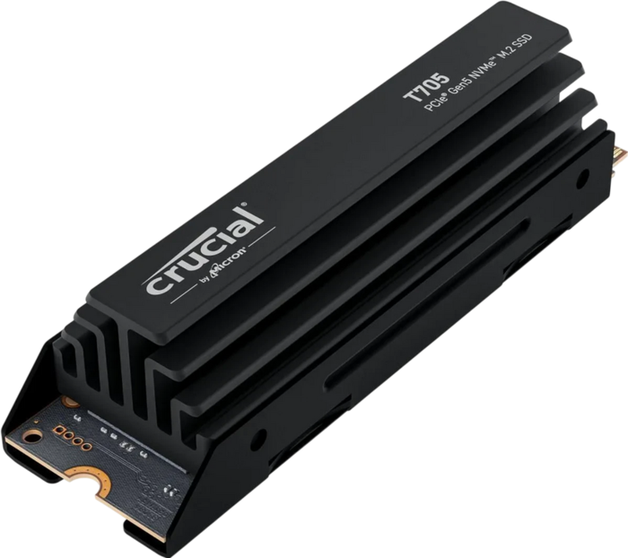 Crucial T705 4TB PCIe Gen5 NVMe M.2 with heatsink CT4000T705SSD5