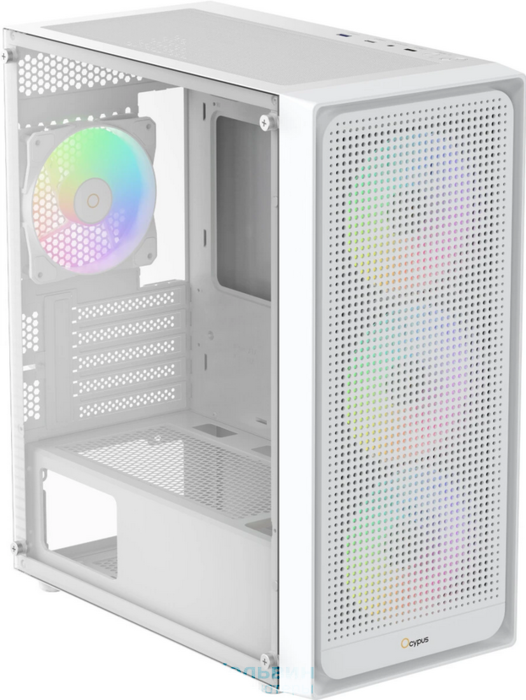 Ocypus Gamma C50 WH ARGB, MATX, USB3.0*1+USB2.0*2, FRONT 3x120mm ARGB, REAR 1x120mm ARGB