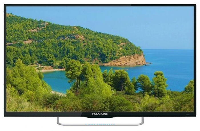 PolarLine 43" 43PU11TC-SM черный 4K Ultra HD 60Hz DVB-T DVB-T2 DVB-C DVB-S DVB-S2 WiFi Smart TV (RUS)