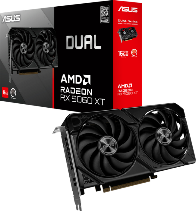 ASUS Radeon 9060 XT DUAL 16Gb (DUAL-RX9060XT-16G) (90YV0LG2-M0NA00)