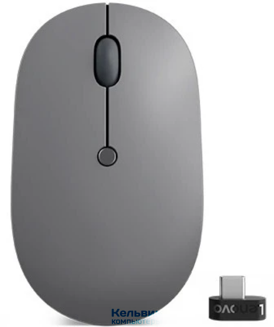 Lenovo Go серый оптическая 2400dpi беспров. USB-C для ноутбука 3but (GY51C21210)
