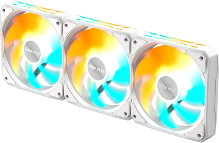 Gigabyte EZ CHAIN FAN 120 ICE белый 3 IN 1 ARGB 120x120 (GP-GBT EZFAN1203 ICE)